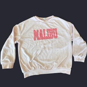 Pink Malibu sweatshirt for kids